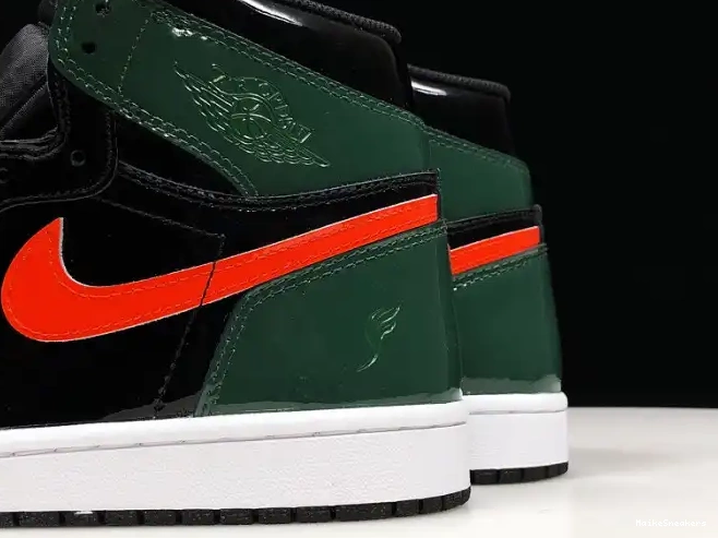 MaikeSneakers Jordan Retro Air AV3905-038 1 OG Team Black SoleFly x High Orange-Fir 0611
